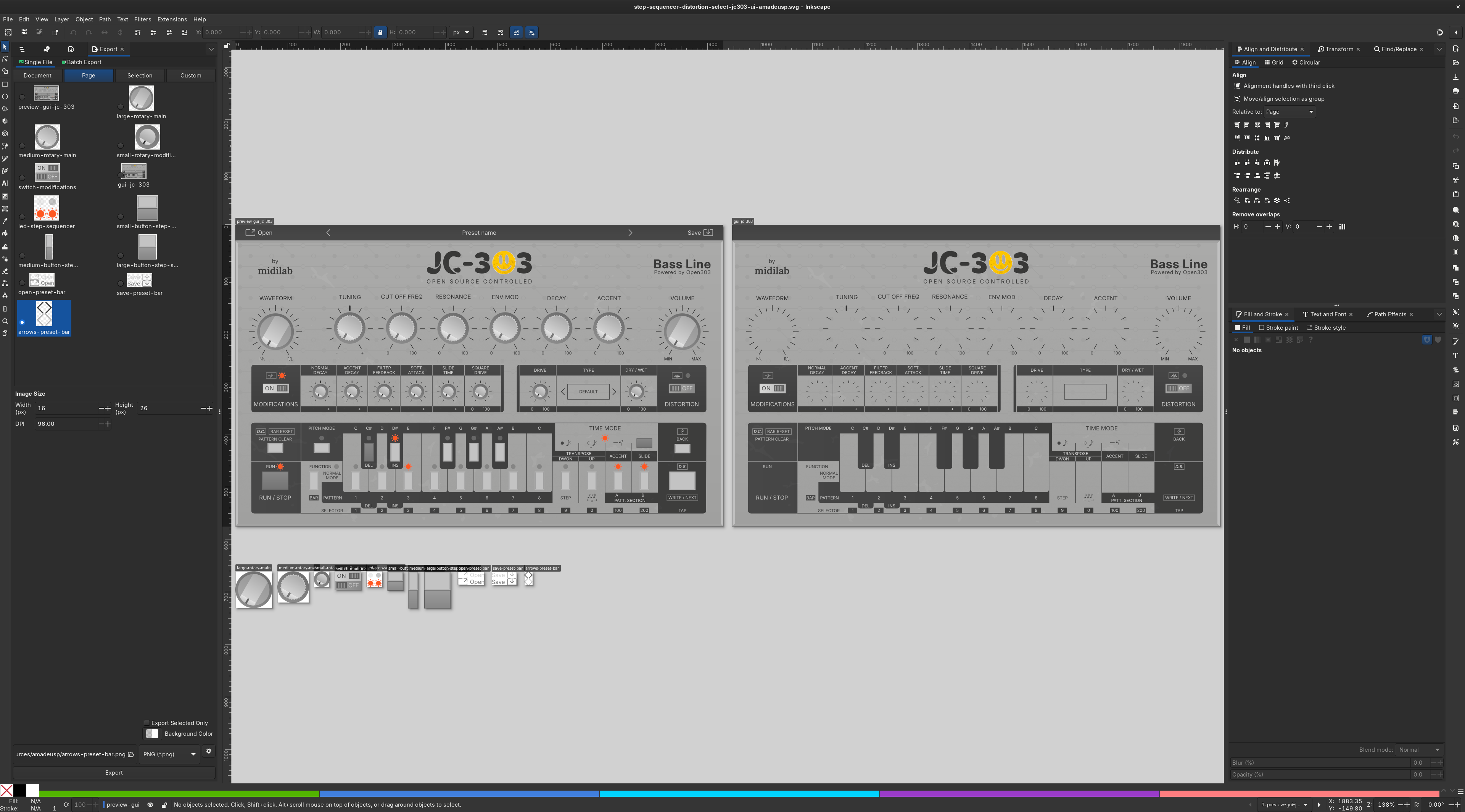 Inkscape, GUI redesign, JC-303