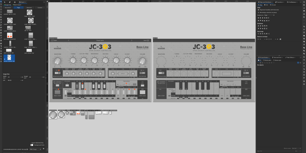 Redesigned GUI for JC-303, the Open Source TB-303 plugin – Amadeus