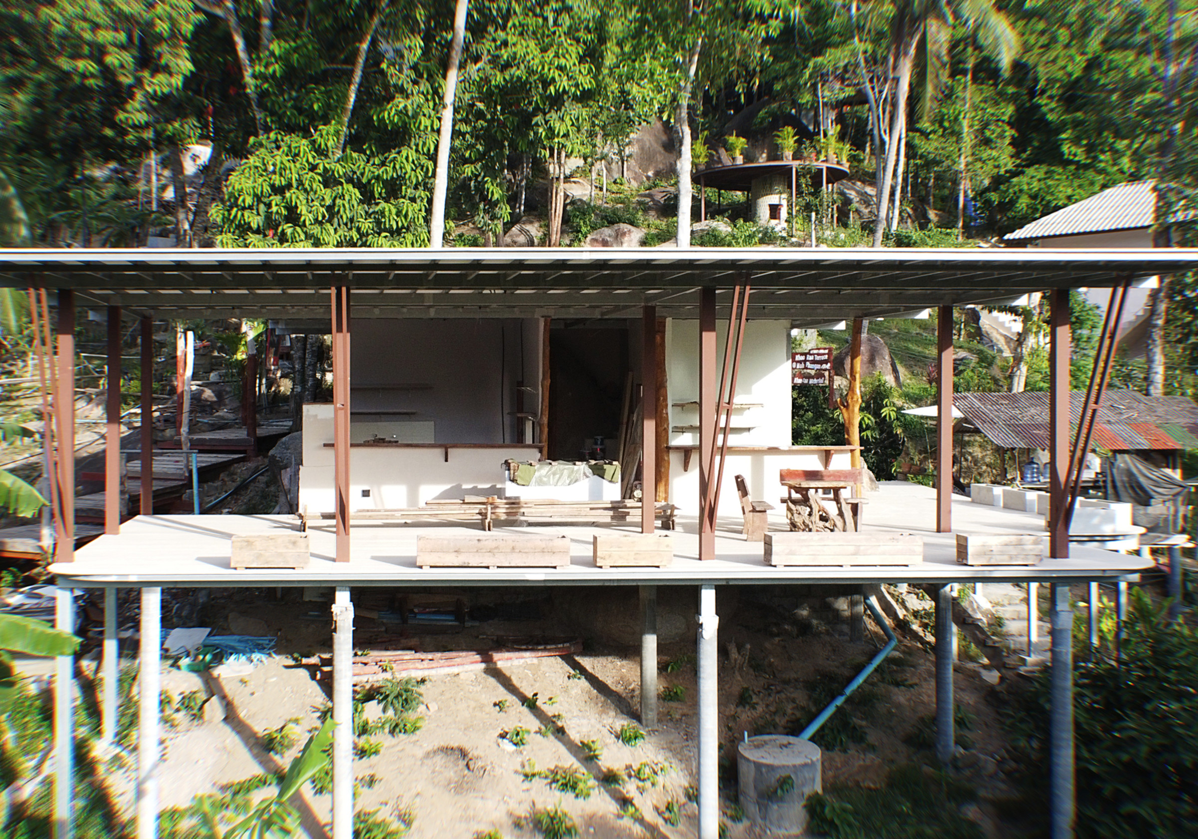 Front, Love You More construction site