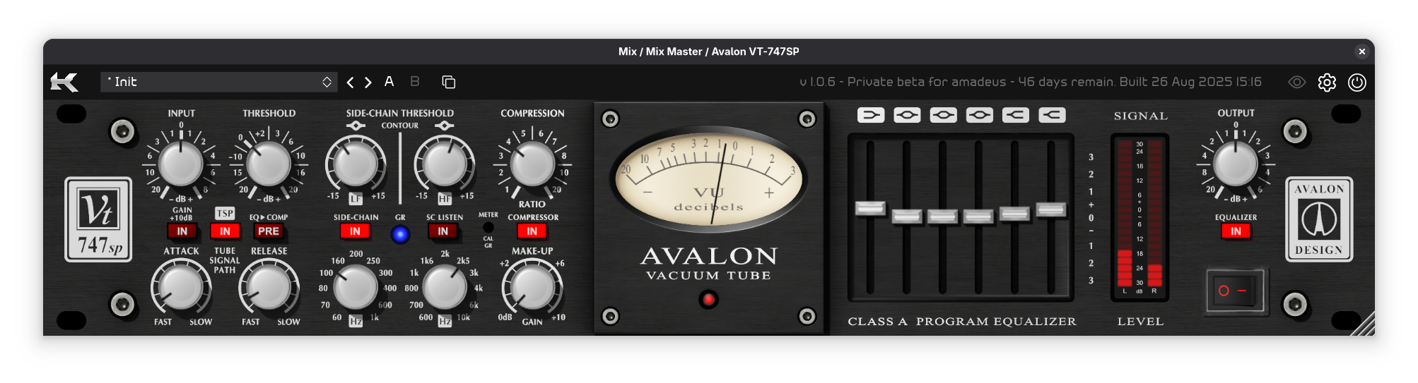 Avalon VT-747SP, Kazrog Avalon VT-747SP