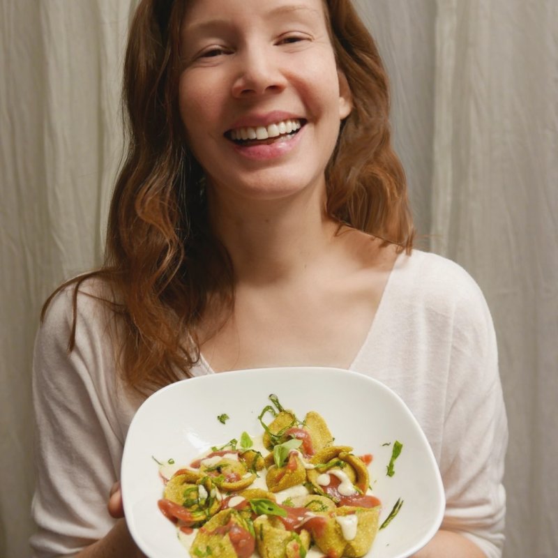 Mónica's raw vegan Cappelletti